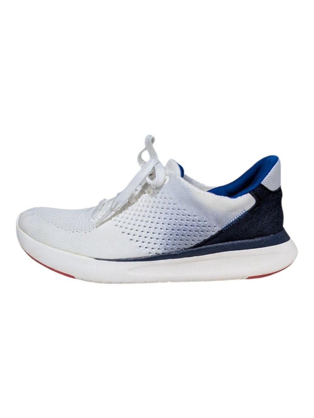 Kizik Lima Liberty Hands Free Sneaker White Blue Shoes Size M 5.5 W 7